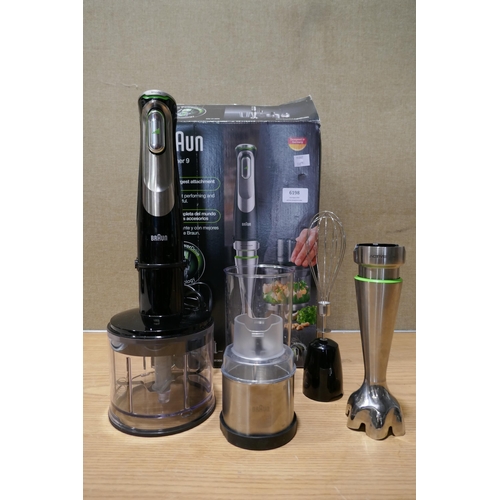 6198 - Braun Hand Blender - model - Mq9138Xi  (332-242,517) *This lot is subject to vat