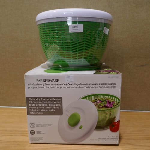 6199 - Farberware Salad Spinner Pro Pump (332-253) *This lot is subject to vat