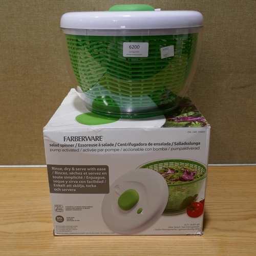 6200 - Farberware Salad Spinner Pro Pump (332-254) *This lot is subject to vat