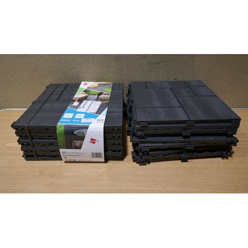 6217 - 2 x packs Easy Tile Deck Tiles (Mosaic Graphite)   (332-226,227) *This lot is subject to vat