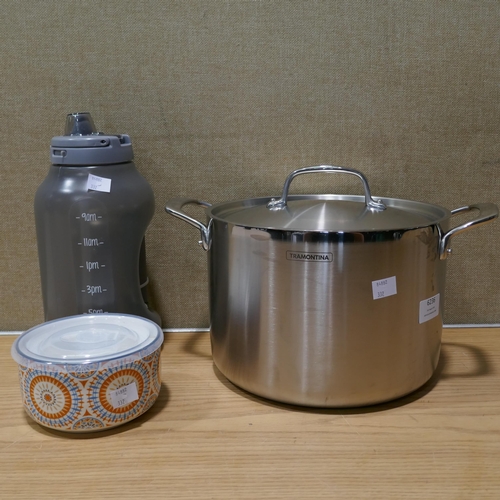 6236 - Ello Water Bottle+ Tramotina Stock Pot   (332-275,276) *This lot is subject to vat