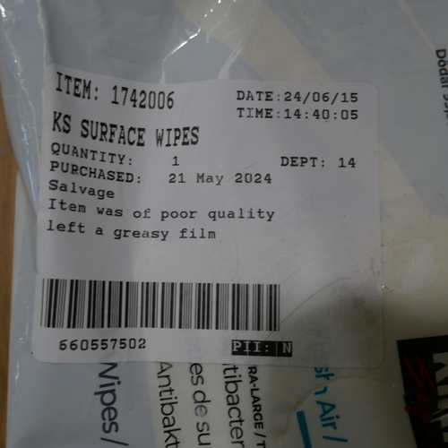 6248 - Kirkland Signature Baby Wipes, Ks Surface Wipes   (332-331,332) *This lot is subject to vat