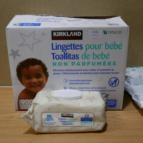 6248 - Kirkland Signature Baby Wipes, Ks Surface Wipes   (332-331,332) *This lot is subject to vat