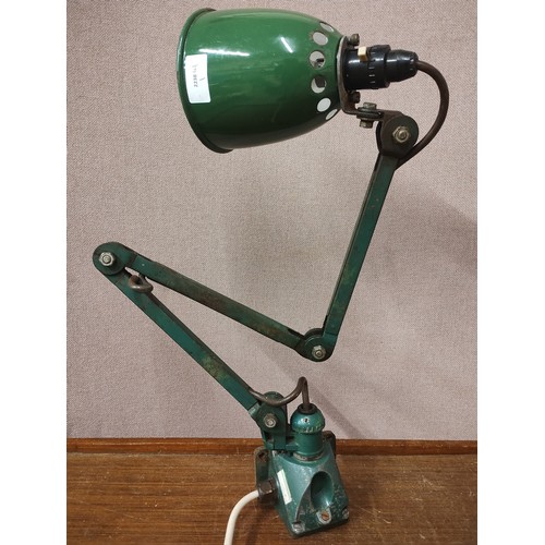 334 - An industrial articulated machinist lamp