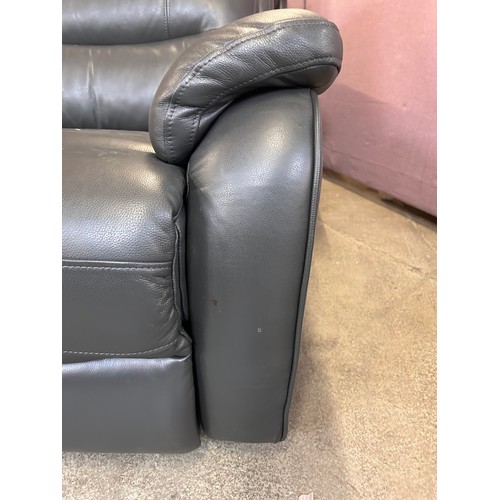 1464 - Fletcher 2 Seater Leather power Recliner, Original RRP £983.33 + Vat (4211-15) - slightly worn *This... 