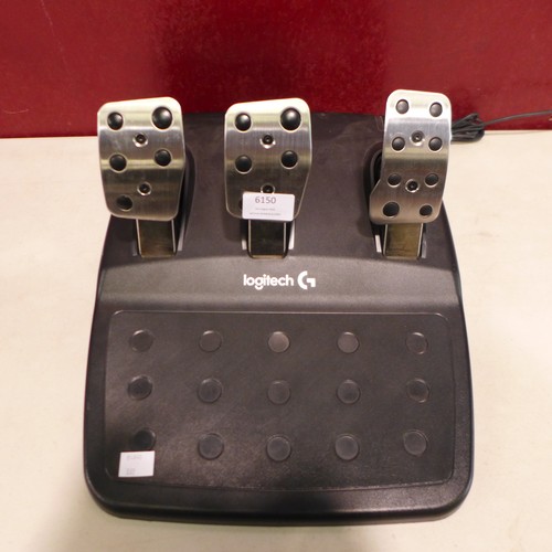 6150 - Logitech Xbox steering wheel and pedals (332-822)   * This lot is subject to vat