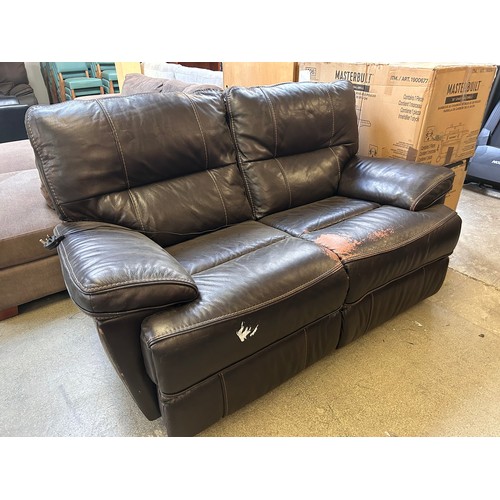 1500 - Tomlin Power Loveseat Leather, Original RRP £666.66 + Vat (4211-36) *This lot is subject to Vat