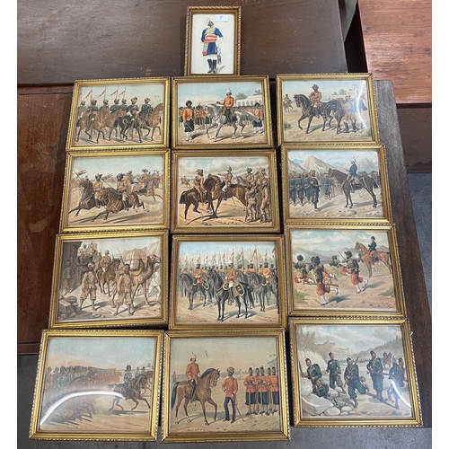 259A - A set of twelve framed military prints