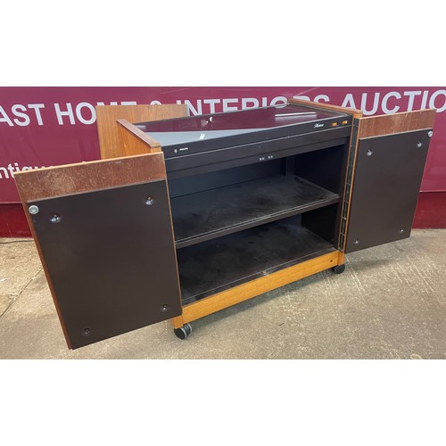 36 - A teak hostess trolley