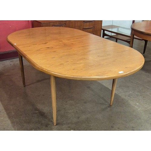 4 - A G-Plan Fresco teak oval extending dining table