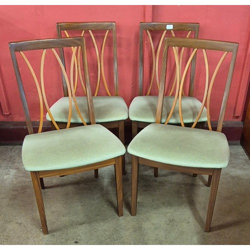 10 - A set of four G-Plan Fresco teak dining chairs