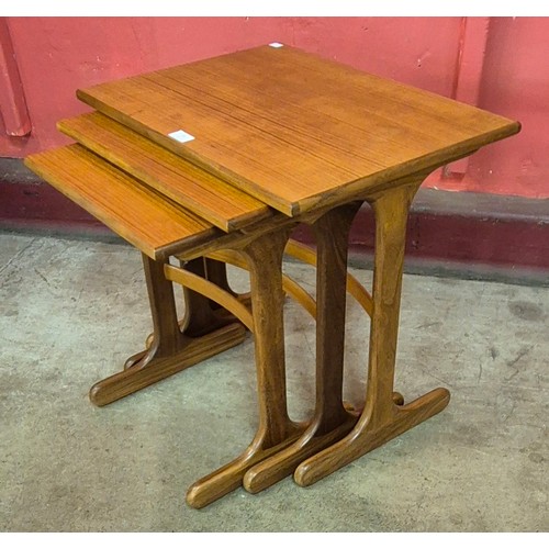 11 - A G-Plan Fresco teak nest of tables