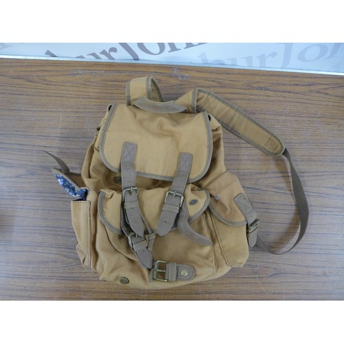 2219 - 3 various bags - a Targus bag with extendable handle and wheels, a Lloyd Baker leather bag and one o... 