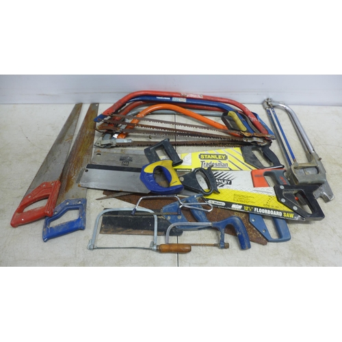 2030 - A box of various saws