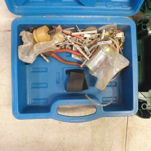 2038 - A toolbox of tools and 3 empty tool cases