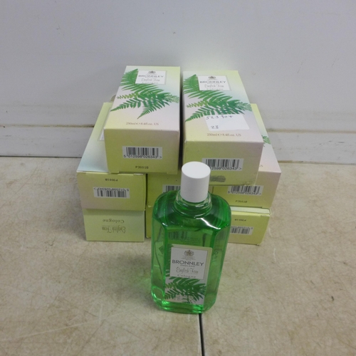 2068 - 8 x 250ml bottles of Bronnley England English fern cologne