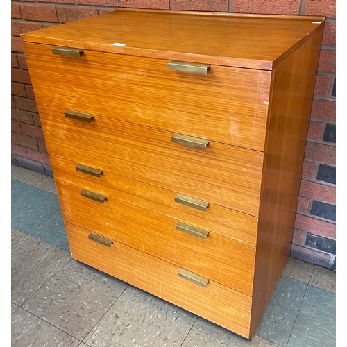 52 - A Stag Fineline teak chest of drawers, designed by John & Sylvia Reid