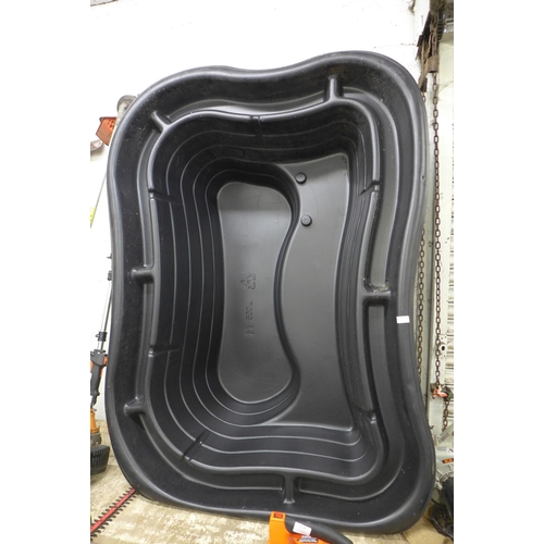 2175 - A 500L black plastic hard shell pond liner