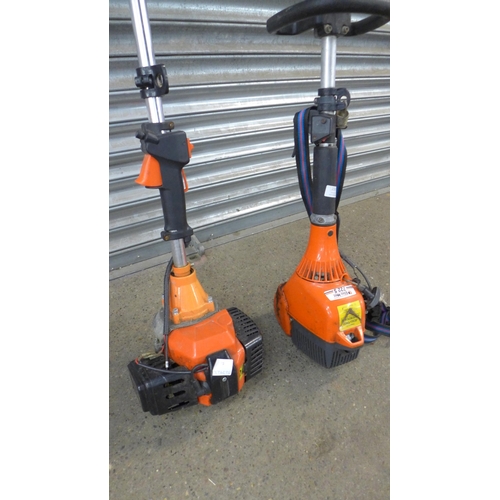 2181 - Two petrol strimmers, a Skatco 42.7cc and an Oleo-Mac 722S