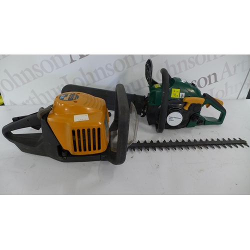 2189 - A McCulloch Gladiator 550 petrol driven hedge trimmer and a model TRY38PCSA 38cc petrol chainsaw  * ... 