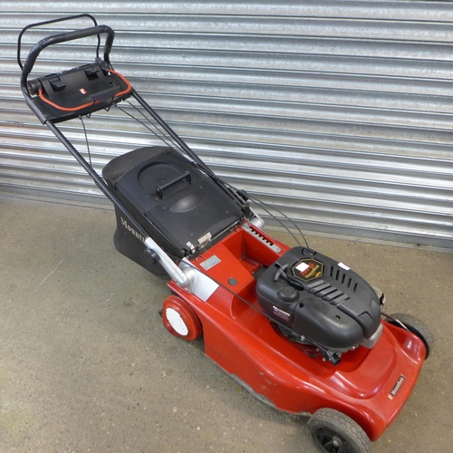 2213 - A Mountfield M5 petrol lawnmower - rear steel roller, 21