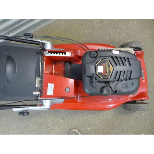 2213 - A Mountfield M5 petrol lawnmower - rear steel roller, 21