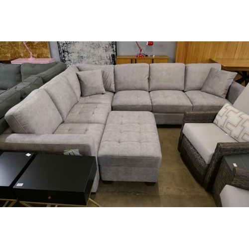 1356 - Kylie Corner Sofa  With Storage Ottoman, Original RRP £1083.33 + vat  (4212-22)   * This lot is subj... 