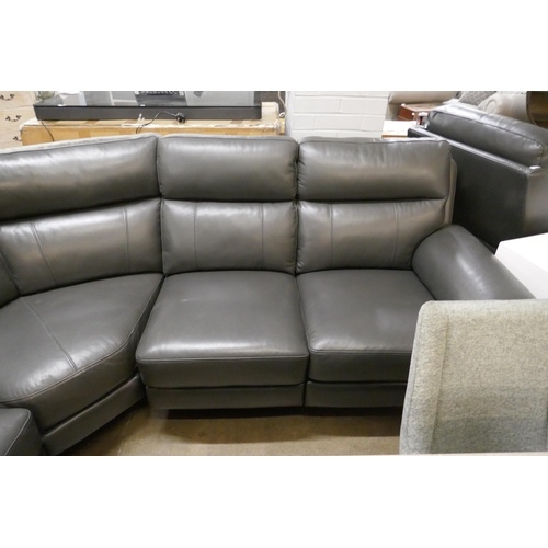 1362 - Grace Grey Leather Corner Power Recliner, Original RRP £1458.33 + vat  (4212-19)   * This lot is sub... 