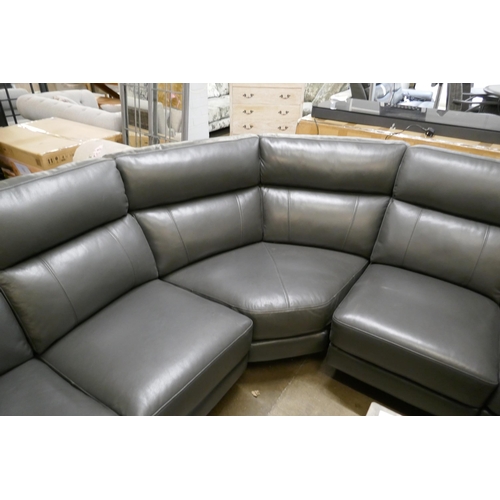 1362 - Grace Grey Leather Corner Power Recliner, Original RRP £1458.33 + vat  (4212-19)   * This lot is sub... 