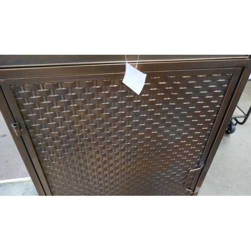 1368 - A copper effect cabinet