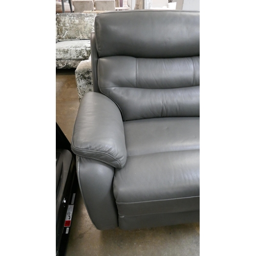 1410 - Fletcher 2.5 Seat Leather Power Recliner sofa, Original RRP £1124.99 + vat  (4212-18)   * This lot i... 