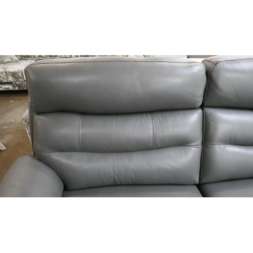 1410 - Fletcher 2.5 Seat Leather Power Recliner sofa, Original RRP £1124.99 + vat  (4212-18)   * This lot i... 