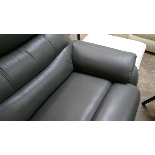 1410 - Fletcher 2.5 Seat Leather Power Recliner sofa, Original RRP £1124.99 + vat  (4212-18)   * This lot i... 