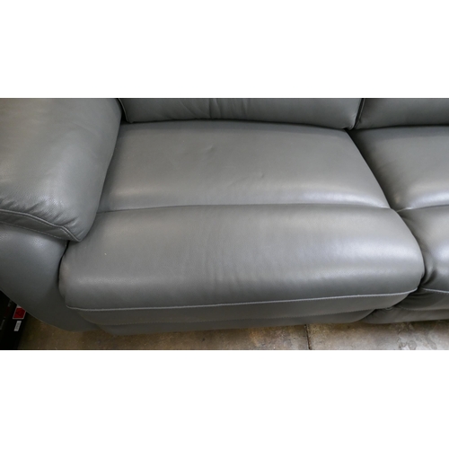 1410 - Fletcher 2.5 Seat Leather Power Recliner sofa, Original RRP £1124.99 + vat  (4212-18)   * This lot i... 