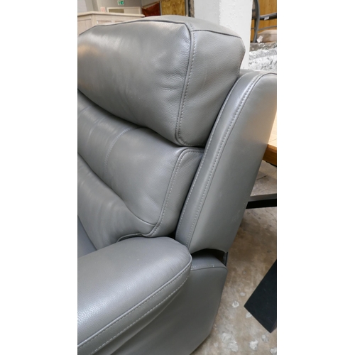 1410 - Fletcher 2.5 Seat Leather Power Recliner sofa, Original RRP £1124.99 + vat  (4212-18)   * This lot i... 