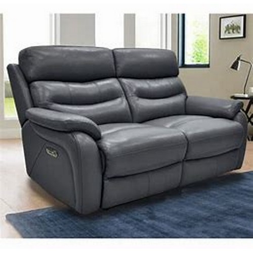 1410 - Fletcher 2.5 Seat Leather Power Recliner sofa, Original RRP £1124.99 + vat  (4212-18)   * This lot i... 