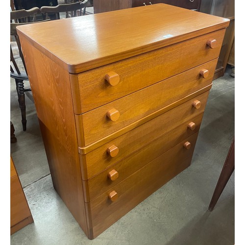 75 - A Stag Cantata teak chest of drawers, designed by John and Sylvia Reid