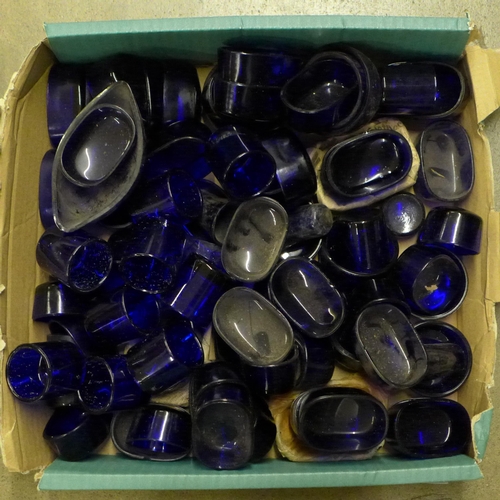 1175 - A collection of blue glass liners **PLEASE NOTE THIS LOT IS NOT ELIGIBLE FOR IN-HOUSE POSTING AND PA... 