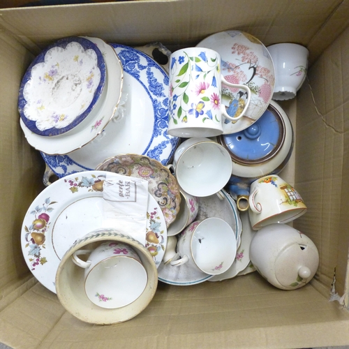 1181 - A collection of Portmeirion Botanic Garden china and two boxes of china (3) **PLEASE NOTE THIS LOT I... 