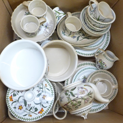 1181 - A collection of Portmeirion Botanic Garden china and two boxes of china (3) **PLEASE NOTE THIS LOT I... 