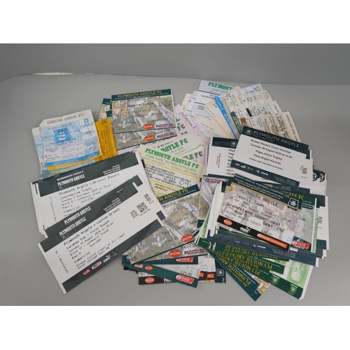 635 - 216 Plymouth Argyle FC home tickets, 1980s to 2019