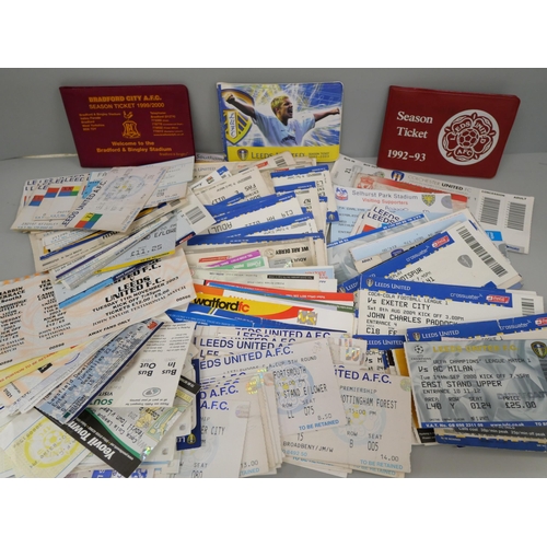 653 - 289 Leeds United tickets, 1970s to 2010s