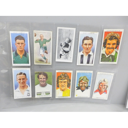 695 - 120 Plymouth Argyle Football cigarette cards, 1920s-1980s