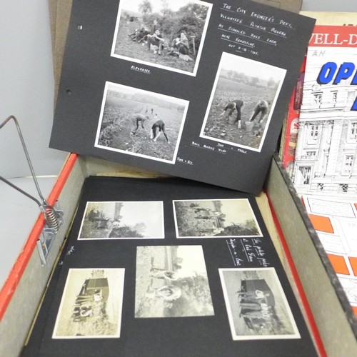 696 - A box of ephemera relating to the Nottingham area