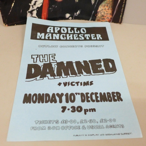 701 - Punk rock, The Damned Flyer, a Punk Lives Publication and a playlist