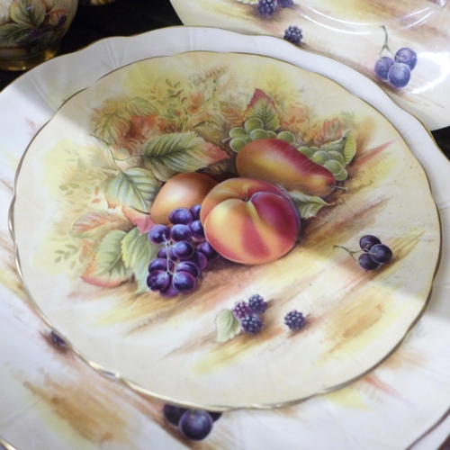 703 - Aynsley Orchard Gold china, tea wares, plates, vases, jug, etc. (20) **PLEASE NOTE THIS LOT IS NOT E... 