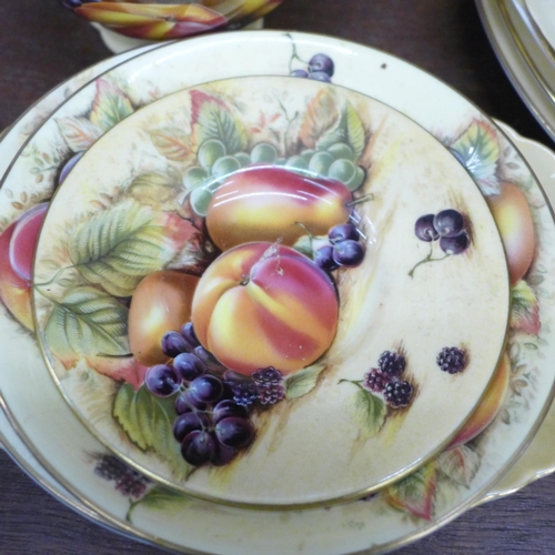 703 - Aynsley Orchard Gold china, tea wares, plates, vases, jug, etc. (20) **PLEASE NOTE THIS LOT IS NOT E... 