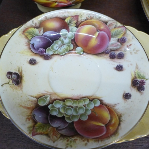 703 - Aynsley Orchard Gold china, tea wares, plates, vases, jug, etc. (20) **PLEASE NOTE THIS LOT IS NOT E... 