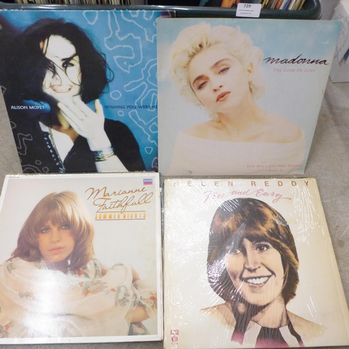 729 - A large collection or LP records, jazz, blues, rock and easy listening