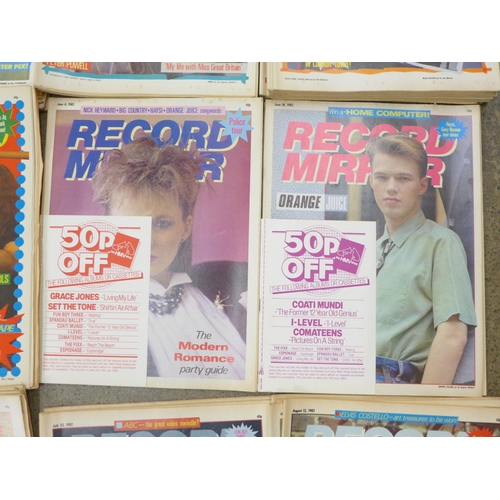 733 - A complete run of Record Mirror magazines for 1983 (52)